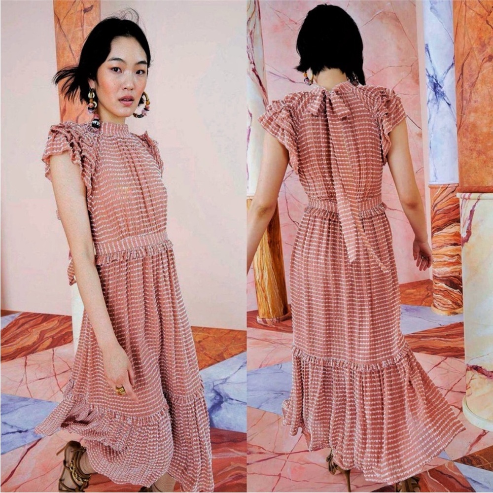 Ulla Johnson Pink Midi Dress